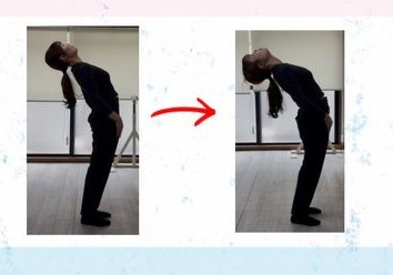 施術前後の姿勢の変化(ビフォーアフター)